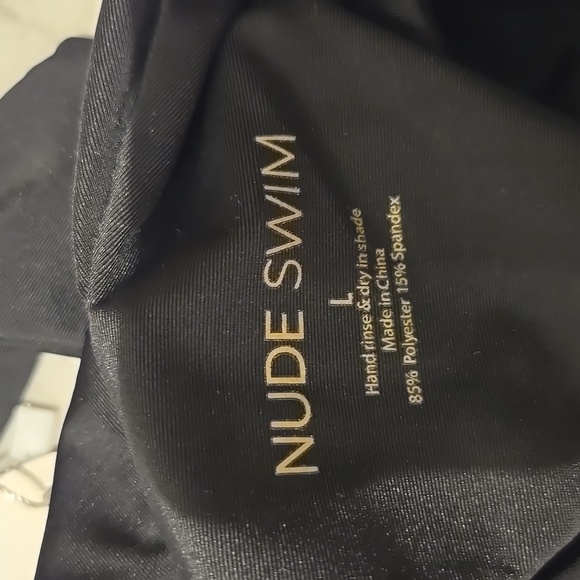 Black one piece bathing suit large - Picture 5 of 6